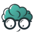 Euthymic Psychiatric Consultation — brain with glasses logo